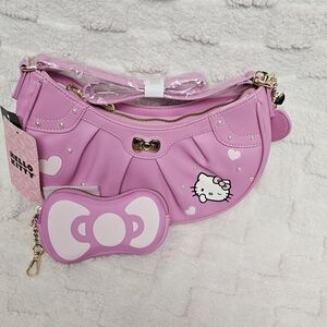 Hello Kitty, Her Universe Pink Baguette Shoulderbag Crossbody Bag Kawaii Sanrio